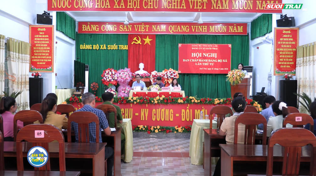 HỘI NGHỊ BAN CHẤP HÀNH ĐẢNG BỘ XÃ SUỐI TRAI LẦN THỨ TƯ