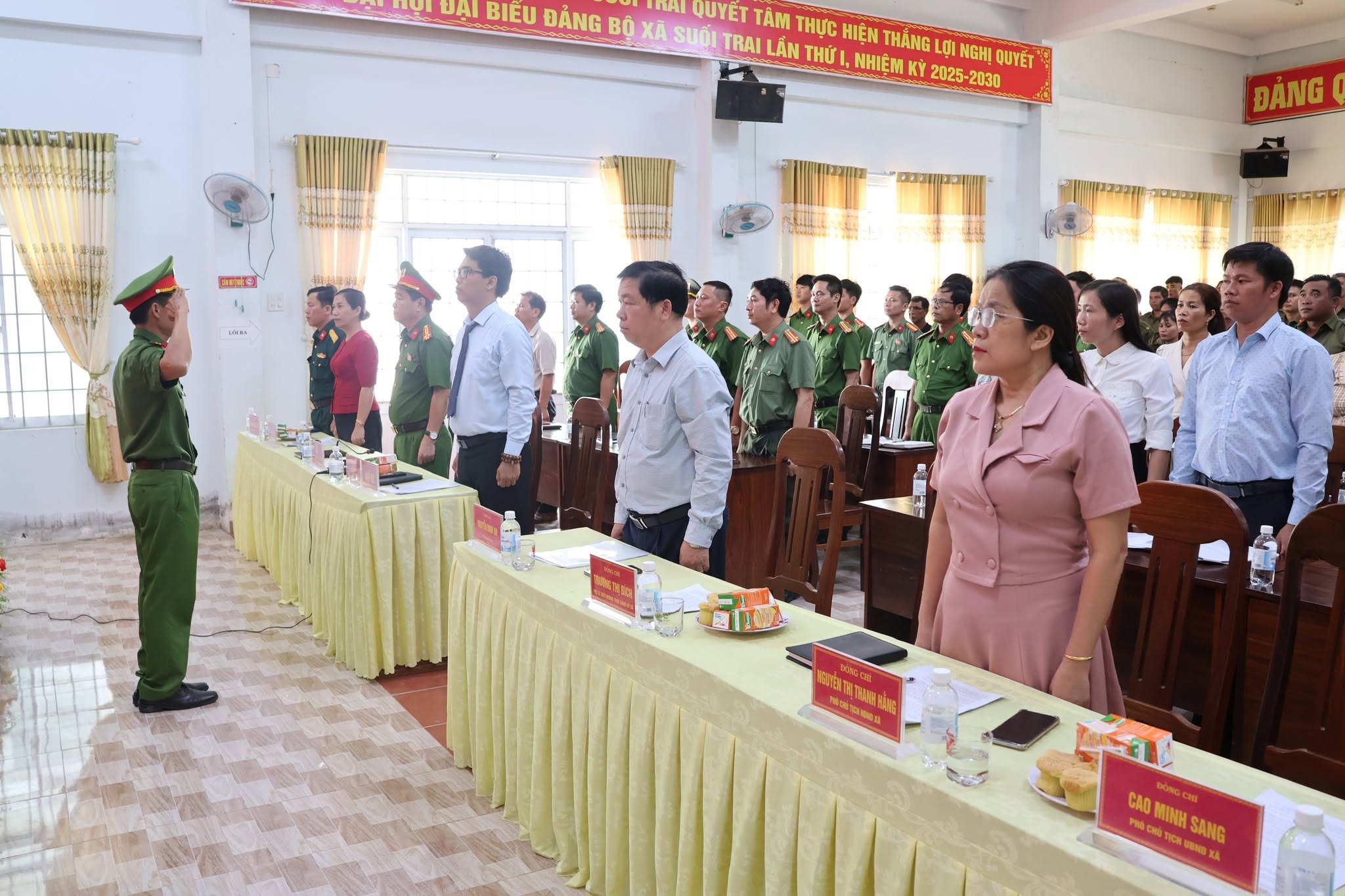 SUỐI TRAI TỔ CHỨC LỄ KỶ NIỆM 21 NĂM NGÀY HỘI TOÀN DÂN BẢO VỆ AN NINH TỔ QUỐC VÀ 81 NĂM NGÀY TRUYỀN THỐNG LỰC LƯỢNG CAND