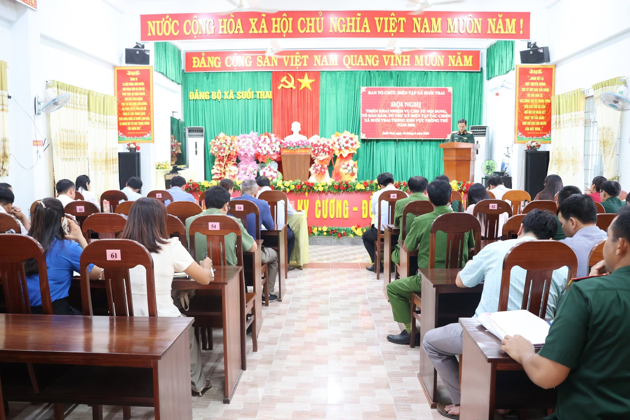 SUỐI TRAI TRIỂN KHAI NHIỆM VỤ DIỄN TẬP TÁC CHIẾN TRONG KHU VỰC PHÒNG THỦ NĂM 2026