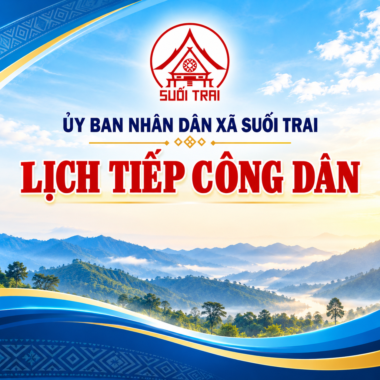 Lịch tiếp công dân định kỳ tháng 10/2026 của Chủ tịch UBND xã
