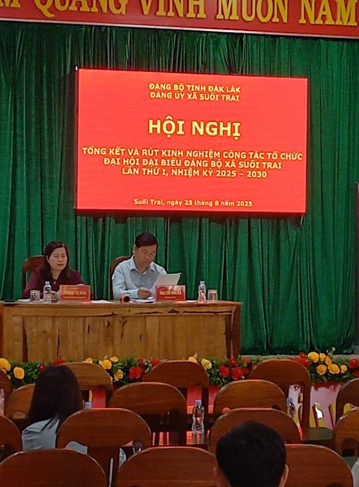 Hội nghị rút kinh nghiệm sau Đại hội Đảng bộ lần thứ I, nhiệm kỳ 2025-2030