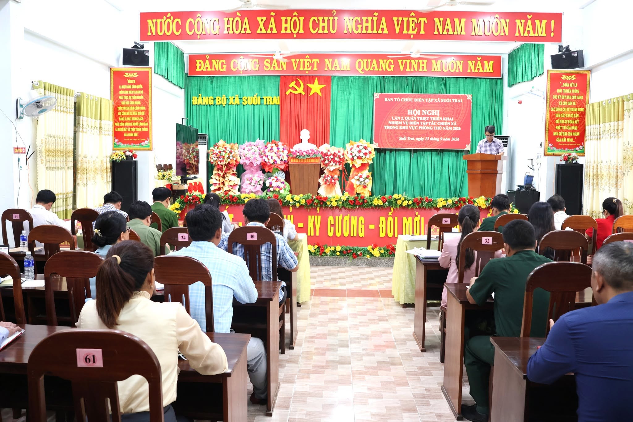 HỘI NGHỊ LẦN 2, QUÁN TRIỆT TRIỂN KHAI NHIỆM VỤ DIỄN TẬP TÁC CHIẾN XÃ TRONG KHU VỰC PHÒNG THỦ NĂM 2026