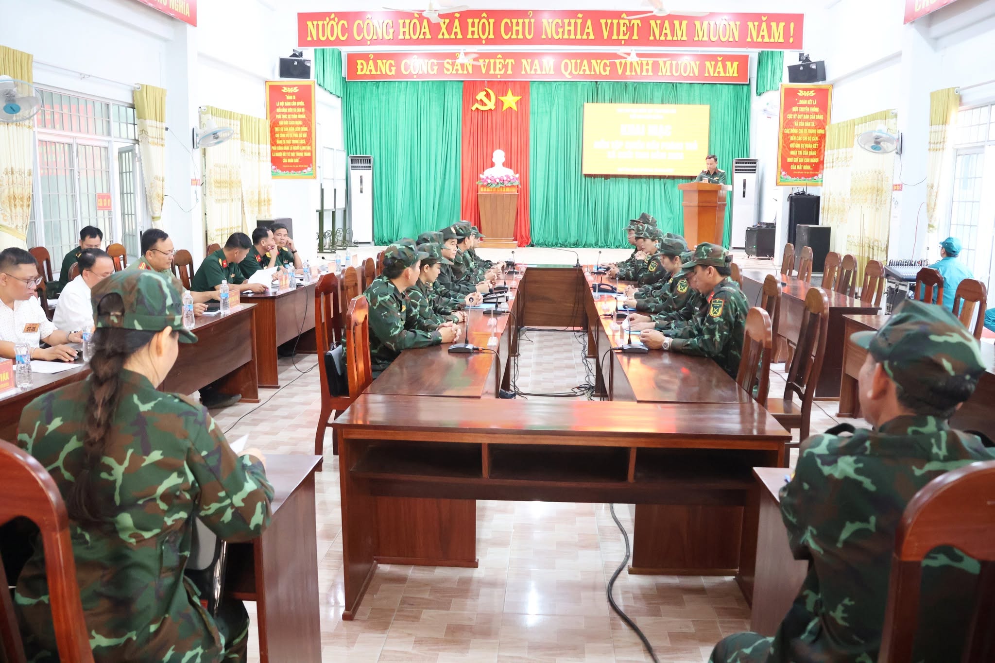 KHAI MẠC DIỄN TẬP CHIẾN ĐẤU PHÒNG THỦ XÃ SUỐI TRAI NĂM 2026